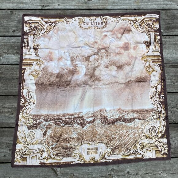Vintage Jean Paul Gaultier Foulard Divine Renaissance Scarf - Picture 1 of 11